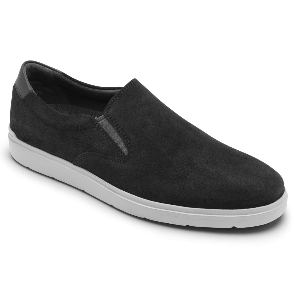 ロック ポート スニーカー メンズ 暗グレー - Total Motion Lite Slip-On - UFS186053